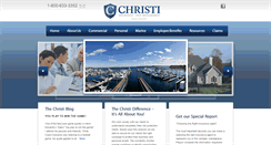 Desktop Screenshot of christiinsurance.com