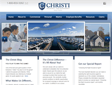 Tablet Screenshot of christiinsurance.com